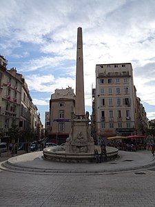 Fontaine Fossati, place des Capucines, Marseille.