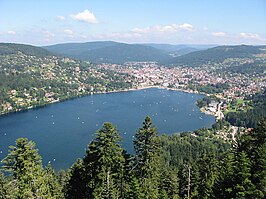 Zicht op het Lac de Gérardmer