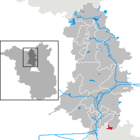 Poziția Glienicke/Nordbahn pe harta districtului Oberhavel