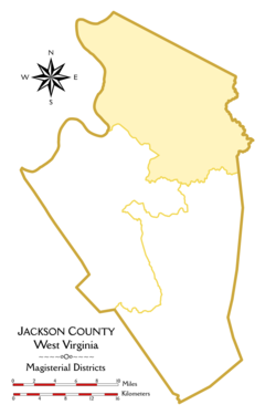 Location of Northern District in Jackson County