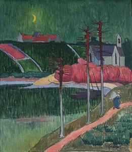 La chapelle de Lanriot au clair de lune (1926), musée de Pont-Aven.