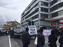 Vue d'une manifestation en Suisse.