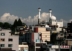 Itaewon na itinatampok ang Moskeng Sentral ng Seoul