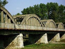 The Italian-built bridge over the Lom at Kriva bara