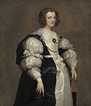 『扇を持った女性の肖像』1628年頃 ナショナル・ギャラリー・オブ・アート所蔵