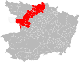 Localisation de Communauté de communes des Vallées du Haut-Anjou