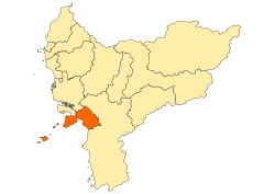 北加榮縣在印尼西加里曼丹省的位置