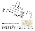 Praetorium in Londinium im 3. Jahrhundert, PNG-File, auch als SVG verfügbar
