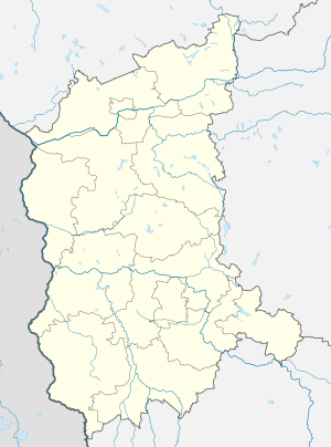 Єзьори-Високі. Карта розташування: Любуське воєводство