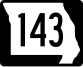 Route 143 marker