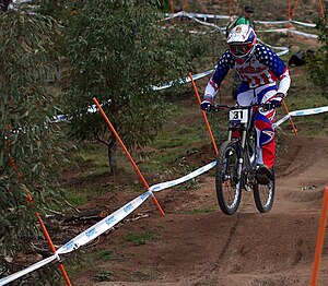 Cross-country mountain biking: Competitors in ...