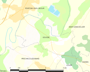 Poziția localității Gousse