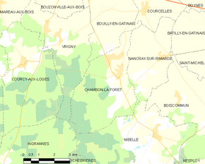 Poziția localității Chambon-la-Forêt