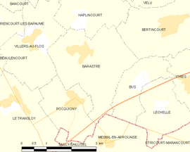 Mapa obce Barastre