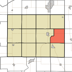 Location in Pulaski County