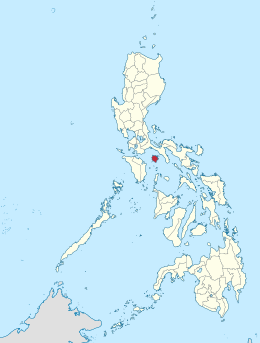 Locatie van Marinduque in de Filipijnen