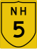 National Highway 5 marker