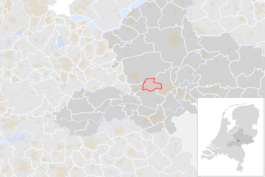 Locatie van de gemeente Renkum (gemeentegrenzen CBS 2016)