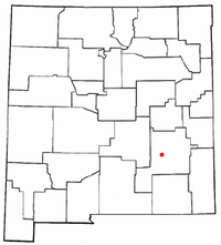 Geographische Lage Roswells in New Mexico