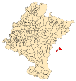 Petilla de Aragón - Localizazion