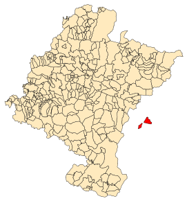Poziția localității Petilla de Aragón
