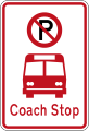 (R6-72.2) No Parking: Coach Stop