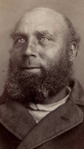 Nils Petter Pettersson Karlsson (1845–1908). Fotograferad i samband med sin frigivning från Länscellfängelset i Karlskrona 1892.