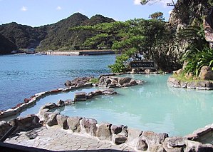 Roten-buro (outdoor onsen) on Nakanoshima in N...