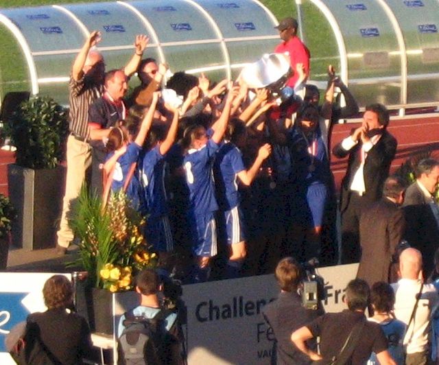 Le Paris SG remporte le challenge de France en 2010.