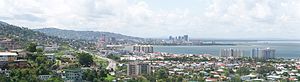 Photo of west Port of Spain and downtown (orig...