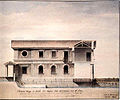 Sezione del progetto del Tazzini (1840)