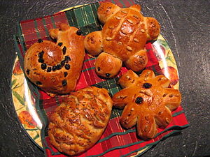 Pastry in animal shapes.