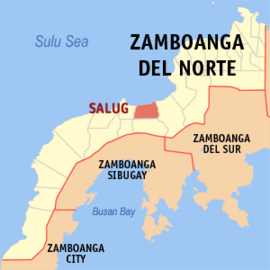 Salug na Zamboanga do Norte Coordenadas : 8°6'27"N, 122°45'27"E