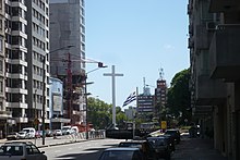 Democracy Square and underground tunnel