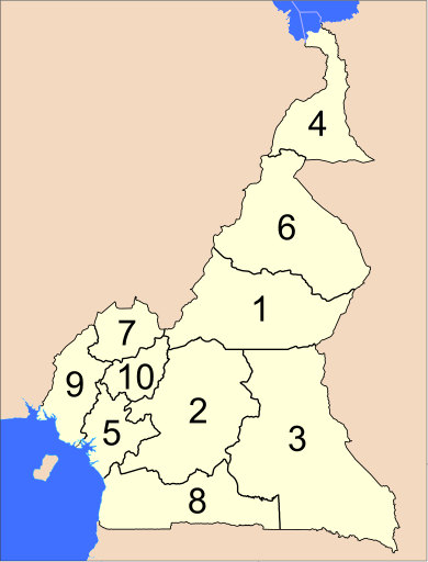 Административное деление Камеруна на регионы