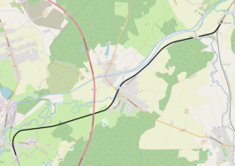 Spoorlijn Kalhausen - Sarralbe op de kaart