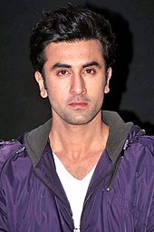 Ranbir Kapoor looks directly at the camera