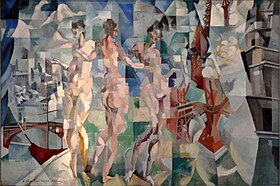 La Ville de Paris, de Robert Delaunay, tableau qui a été exposé lors du Salon des indépendants de 1912.