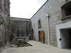 Courtyard and exterior of the magazine building