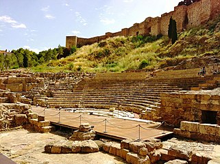 Málaga antik Romalı tiyatrosu kalıntıları