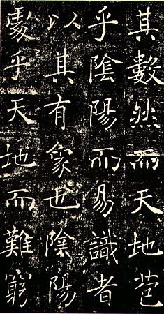 Sheng Jiao Xu skriven med normalstil av Chu Suiliang.