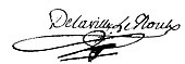 signature de Joseph Delaville Le Roulx (1747-1803)