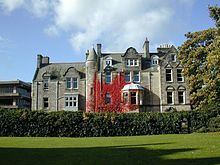 Photo that I took around 2001 and placed on Wikipedia in 2004. University of St Andrews Classics Building, Swallowgate.