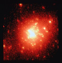 Shluk hvězd v R136 (HST)