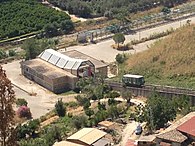 Stazione di Valle vista dal quartiere Stratò