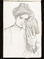 Sketchbook entry, pencil on paper, ca. 1899