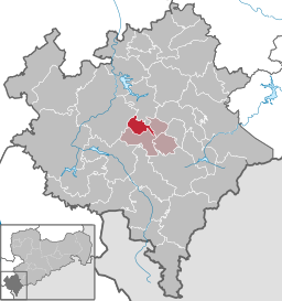 Läget för kommunen Theuma i Vogtlandkreis