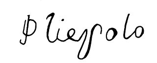 signature de Giandomenico Tiepolo