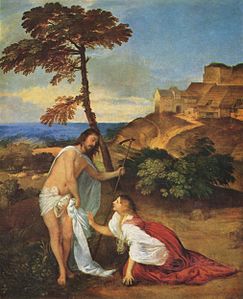 Noli me tangere (ca. 1512) karya Tiziano Vecelli