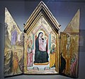 Maestro del Polittico della Cappella Medici, Madonna con il Bambino in trono tra i santi Pietro e Paolo, Maddalena, san Giovanni Battista e i Dolenti, 1315-1320 circa